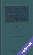 Cover of Munkman on Employer's Liability (Book & eBook Pack)