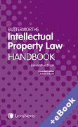 Cover of Butterworths Intellectual Property Law Handbook (Book & eBook Pack)