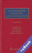Cover of Butterworths Takeovers Law and Practice (Book & eBook Pack)