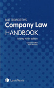 Cover of Butterworths Company Law Handbook 2015