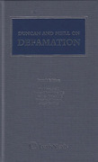 Cover of Duncan and Neill on Defamation