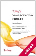 Cover of Tolley's Value Added Tax 2018-19: 2nd edition (eBook)