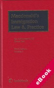 Cover of Macdonald's Immigration Law and Practice with 2nd Supplements (eBook)