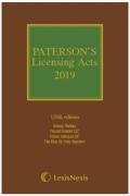 Cover of Paterson's Licensing Acts 2019