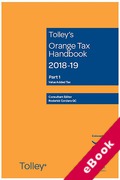 Cover of Tolley's Orange Tax Handbook 2018-19 (eBook)