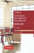 Cover of Tolley's Company Secretary's Handbook 2019-20