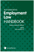 Cover of Butterworths Employment Law Handbook 2019