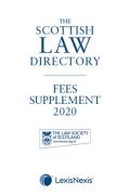 Cover of The Scottish Law Directory: Fees Supplement 2020