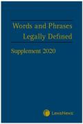Cover of Words and Phrases Legally Defined 5th ed: 2020 Supplement