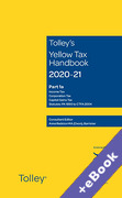 Cover of Tolley's Yellow Tax Handbook 2020-21 (Book & eBook Pack)
