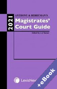 Cover of Anthony & Berryman's Magistrates Court Guide 2021 (Book & eBook Pack)