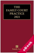 Cover of The Red Book: The Family Court Practice 2021 with Autumn Supplement (eBook)