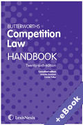 Cover of Butterworths Competition Law Handbook (Book & eBook Pack)