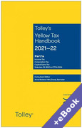 Cover of Tolley's Yellow Tax Handbook 2021-22 (Book & eBook Pack)