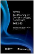 Cover of Tolley's Tax Planning for Owner-Managed Businesses 2022-23