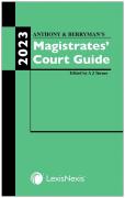Cover of Anthony & Berryman's Magistrates Court Guide 2023
