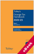 Cover of Tolley's Orange Tax Handbook 2022-23 (eBook)