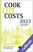 Cover of Cook on Costs 2023 (Book &#38; eBook Pack)
