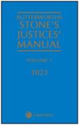 Cover of Butterworths Stone's Justices' Manual 2023