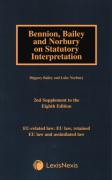Cover of Bennion on Statutory Interpretation 8th Edition 2nd Supplement -  EU-related law: EU law, retained EU law and assimilated law