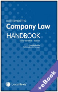 Cover of Butterworths Company Law Handbook 2023 (Book &#38; eBook Pack)