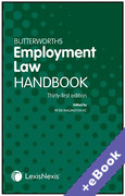 Cover of Butterworths Employment Law Handbook 2023 (Book & eBook Pack)