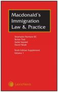 Cover of Macdonald's Immigration Law and Practice 10th ed: 1st Supplement