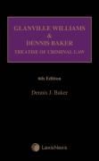 Cover of Glanville Williams &#38; Dennis Baker: Treatise of Criminal Law