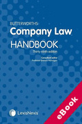 Cover of Butterworths Company Law Handbook 2025