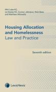 Cover of Housing Allocation and Homelessness: Law and Practice