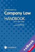 Cover of Butterworths Company Law Handbook 2025 (Book & eBook Pack)