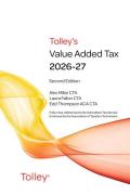 Cover of Tolley's Value Added Tax 2026-27: 2nd edition only