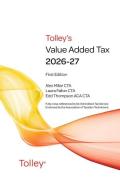 Cover of Tolley's Value Added Tax 2026-27 - 1st & 2nd Editions