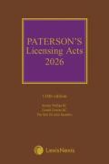 Cover of Paterson's Licensing Acts 2026