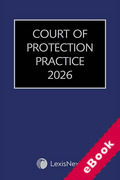 Cover of Court of Protection Practice 2026 (eBook)
