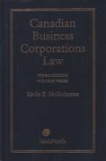 Cover of Canadian Business Corporations Law Volume 3: Shareholders, Stakeholders and their Rights and Remedies