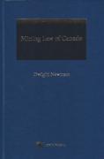Cover of Mining Law of Canada