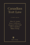 Cover of Canadian Tort Law