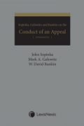 Cover of Sopinka, Gelowitz and Rankin on the Conduct of an Appeal