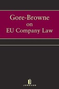 Cover of Gore-Browne on EU Company Law Looseleaf