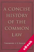 Cover of A Concise History of the Common Law (eBook)