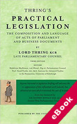 Cover of Thring's Practical Legislation: The Composition and Language of Acts of Parliament and Business Documents (eBook)