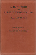Cover of A Handbook of Public International Law 