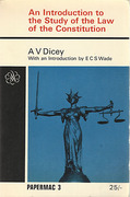 Cover of An Introduction to the Study of the Law of the Constitution