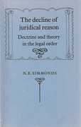 Cover of The Decline of Juridical Reason: Doctrine and Theory in the Legal Order