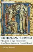 Cover of Medieval Law in Context