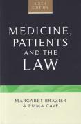 Cover of Medicine, Patients and the Law