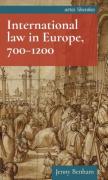 Cover of International Law in Europe, 700-1200