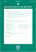 Cover of Restitution Law Review Volume 13