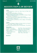 Cover of Restitution Law Review Volume 14
